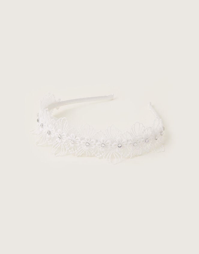 Lacey Flower Bridesmaid Headband, , large