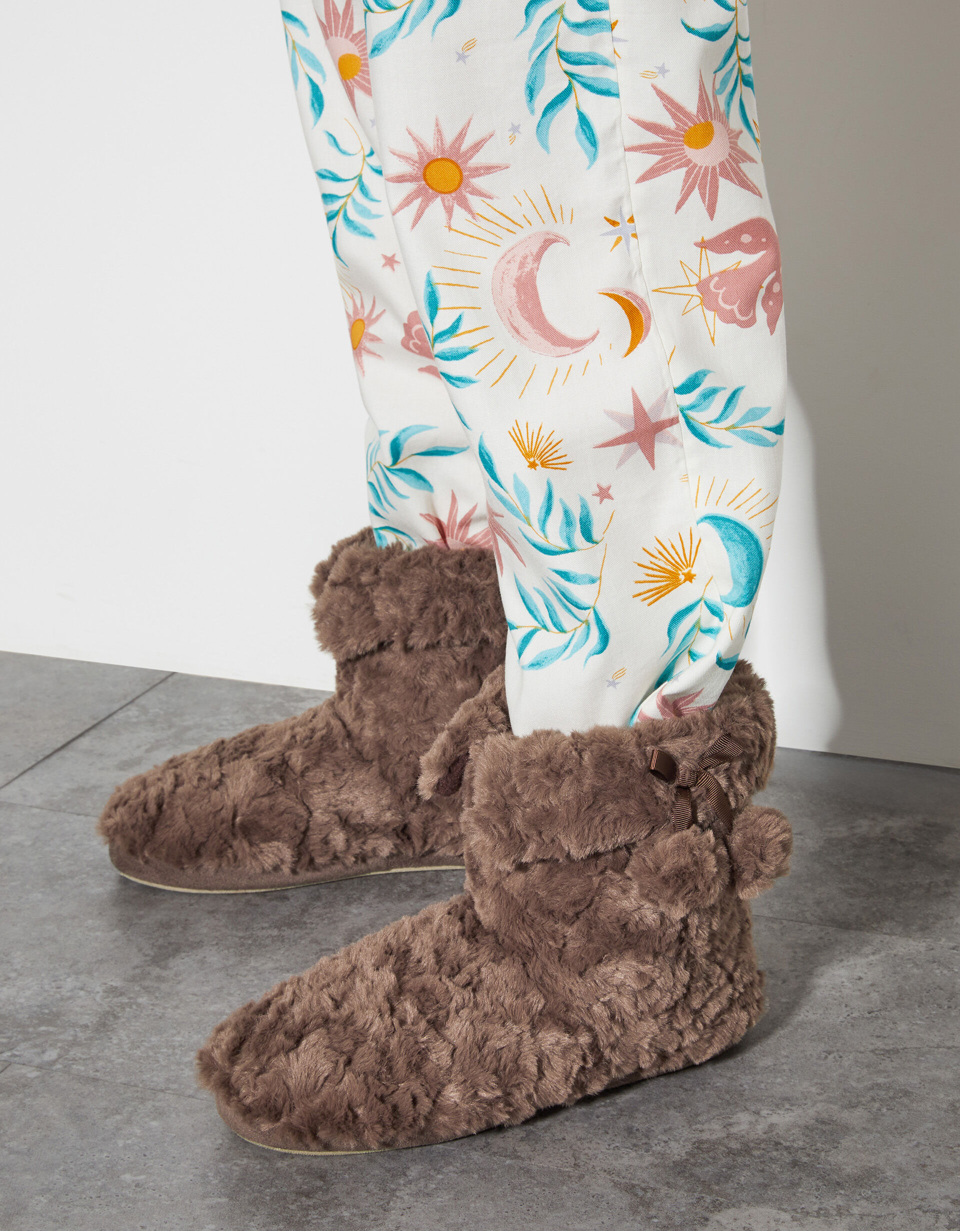Slippers Women s Fluffy Slippers Slipper Boots Monsoon UK
