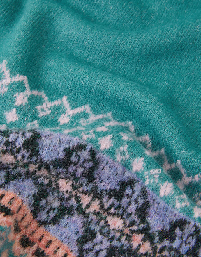 Fair Isle Knit Scarf