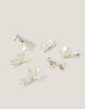 6-Pack Bridesmaid Flower Hair Clips, , large