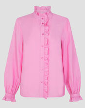 Cecily Ruffle Blouse, Pink (PINK), large