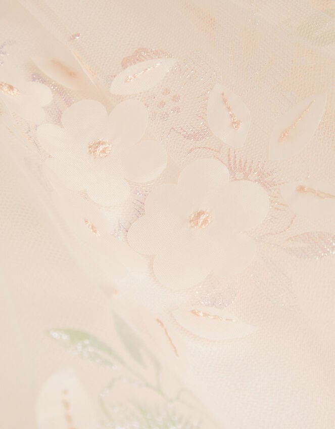 Penny Iridescent 3D Floral Dress, Pink (PALE PINK), large