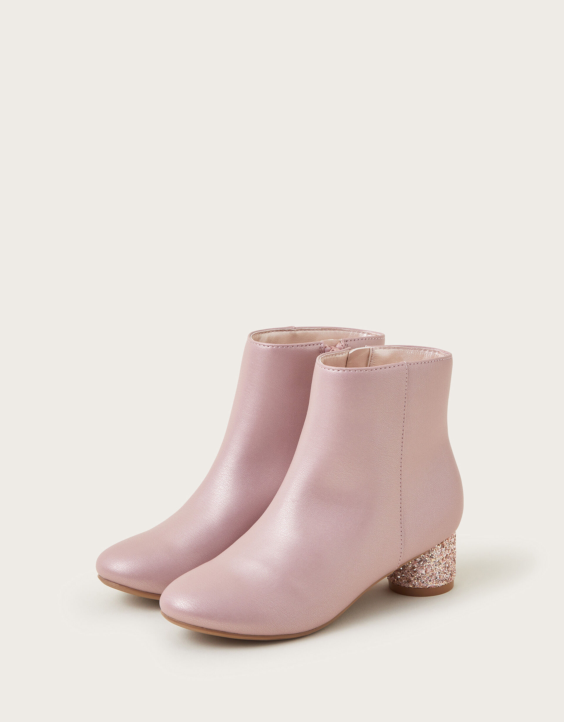 Shimmer Heel Boots Pink Shoes Monsoon UK