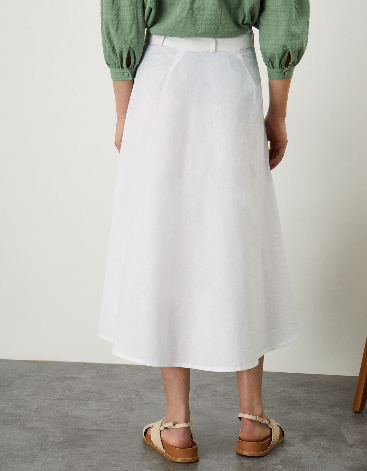 White cotton skirt uk store