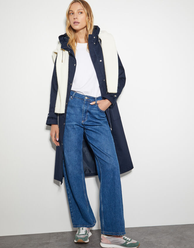 Rory Showerproof Rain Coat, Blue (NAVY), large