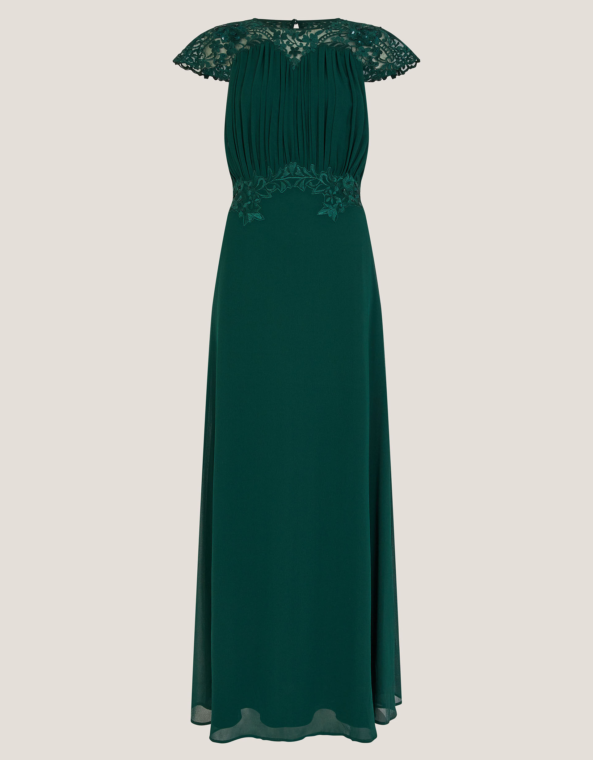 Elodie Lace Chiffon Bridesmaid Dress Green Evening Dresses