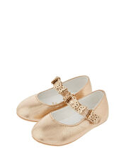 Baby Savannah Butterfly Walker Shoes, Gold (GOLD), large