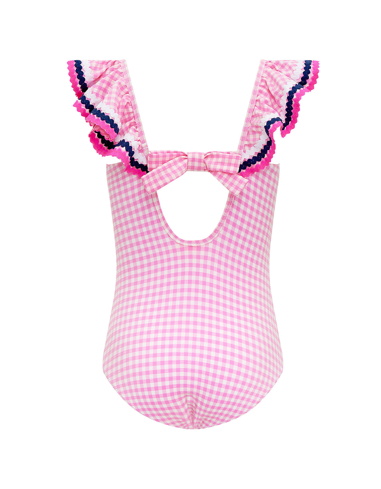 Pink gingham bathing suit hot sale