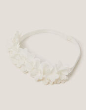 Baby Floral Ruffle Headband, , large