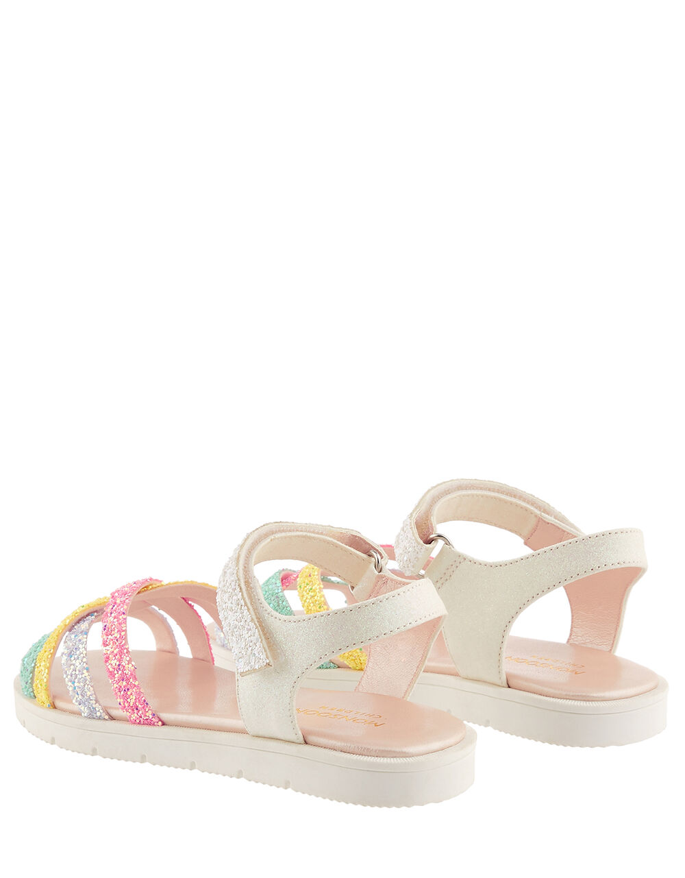Glitter Rainbow Sandals Multi Girls Sandals Monsoon UK.