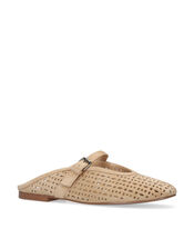 Bibi Lou Maia Suede Mule Flats, Camel (BEIGE), large