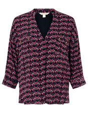 Ziggy ZigZag Blouse with LENZING™ ECOVERO™, Pink (PINK), large