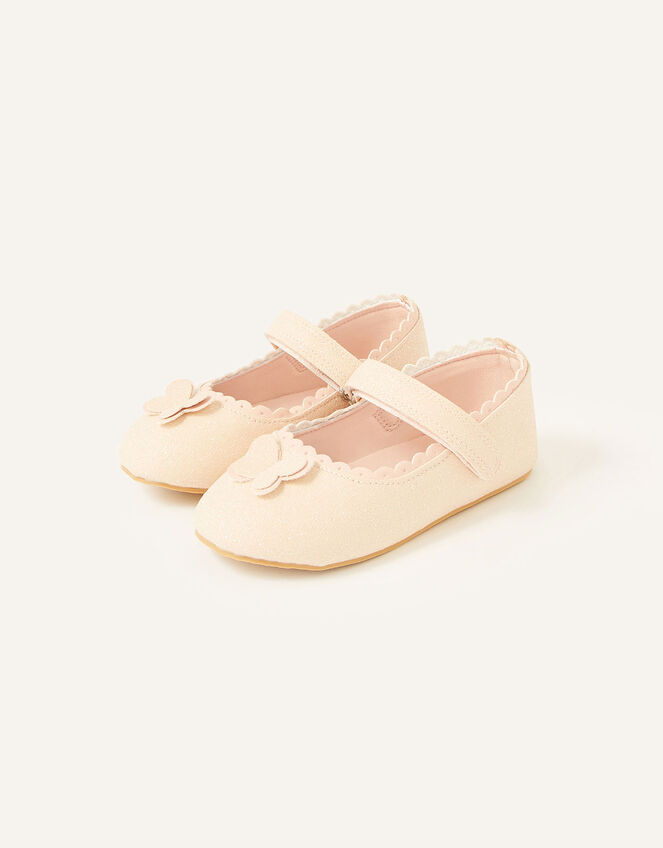 Shimmer Butterfly Walker Shoes , Pink (PINK), large