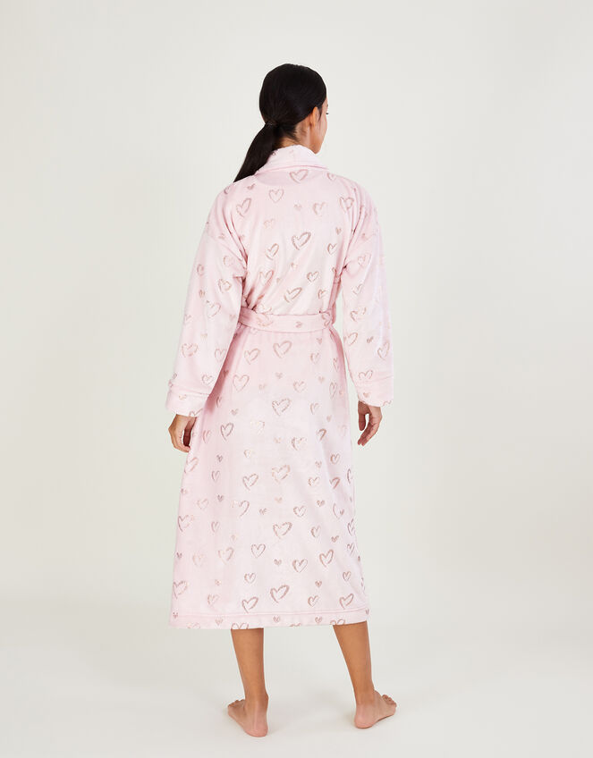 Heart Foil Dressing Gown, Pink (PINK), large