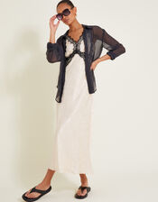 Sandra Slip Dress, Cream (CREAM), large