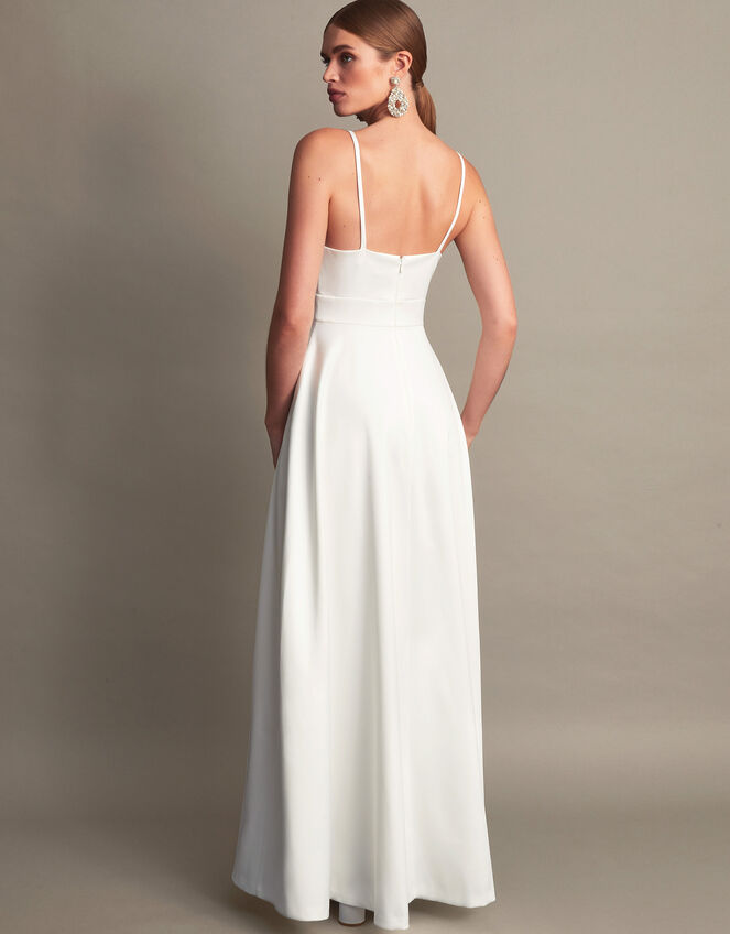 Sarah Satin Bridal Dress, Ivory (IVORY), large