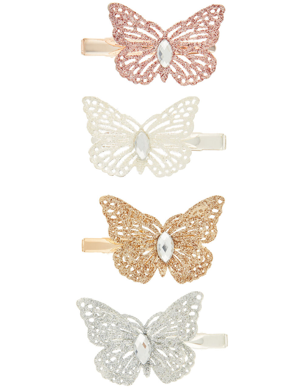 Glitter Butterfly Hair Clip Set | Girls' Hair Accessories | Monsoon UK.