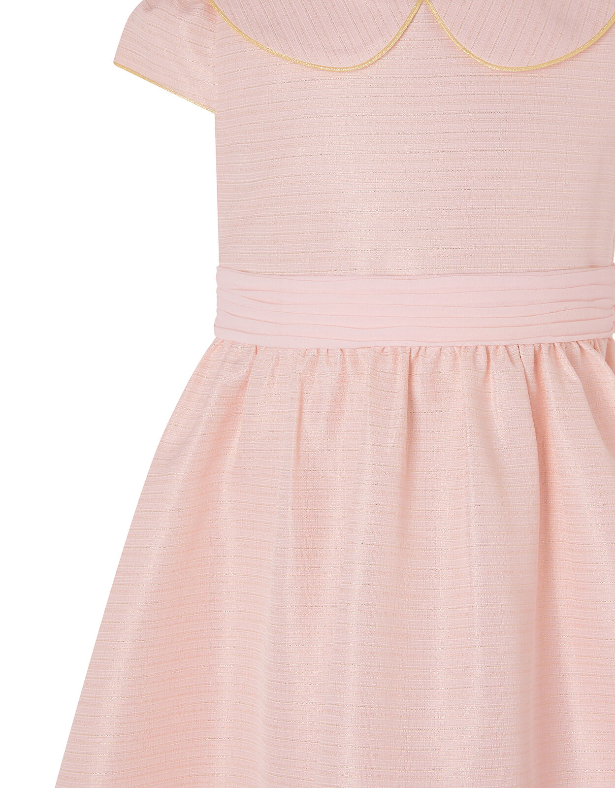 Baby pink dress with 2025 white collar