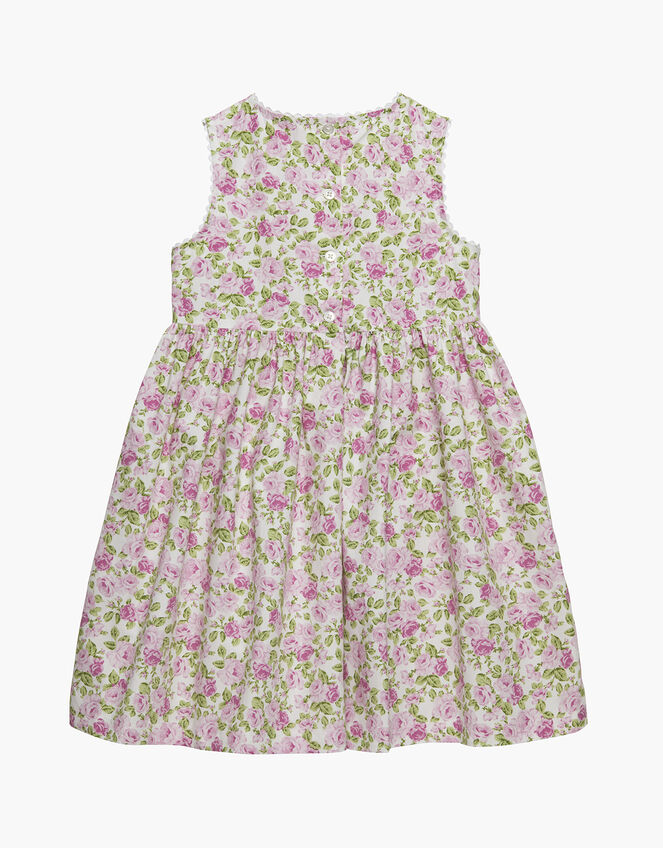 Trotters Rose Print Dress, Pink (PALE PINK), large