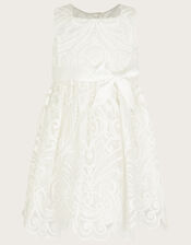 Baby Alea Soft Lace Dress, Ivory (IVORY), large