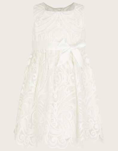 Baby Alea Soft Lace Dress, Ivory (IVORY), large