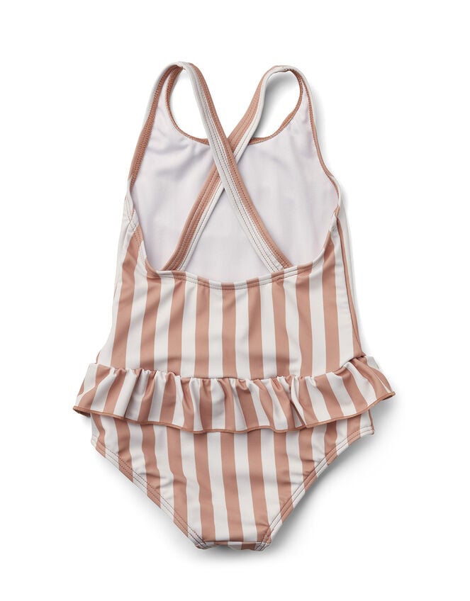 Liewood Amara Stripe Swimsuit , Pink (ROSE PINK), large