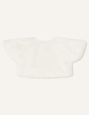 Baby Faux Fur Cape, Ivory (IVORY), large