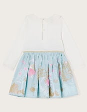 Baby Fairy Scene 2-in-1 Dress, Blue (BLUE), large