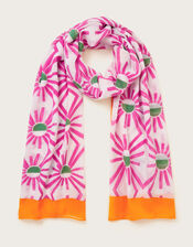 Sun Beam Print Scarf, , large