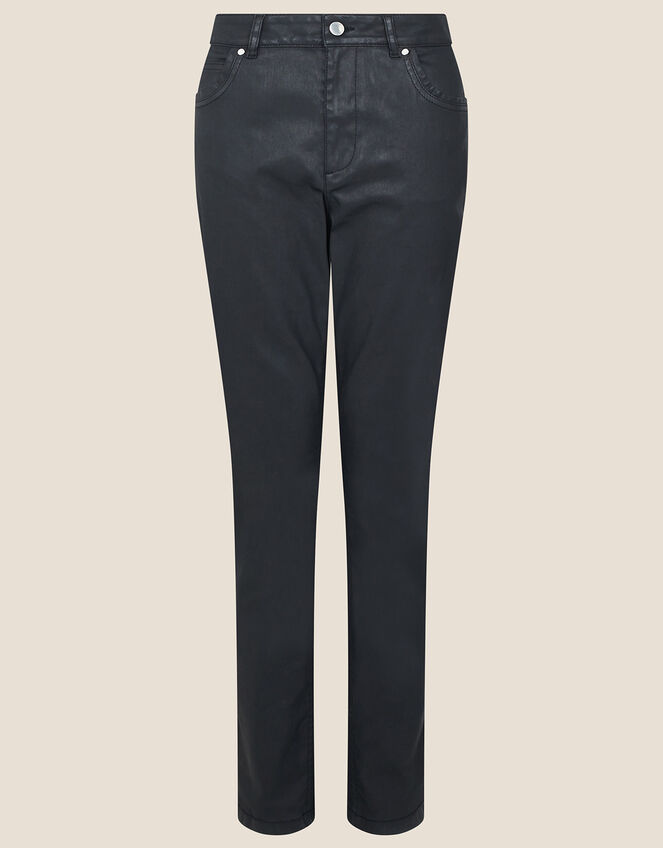 Lennox Coated Jeans, Black (BLACK), large