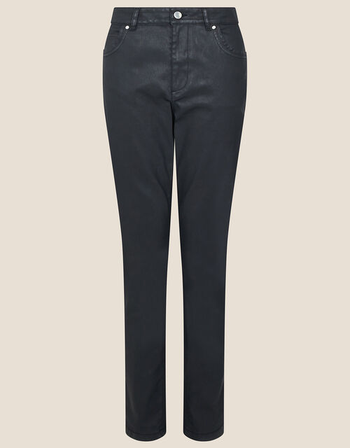 Lennox Coated Jeans, Black (BLACK), large