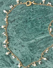 East Tangerine Collier Mother of Pearl Necklace, , large