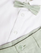 Smart Shorts Bowtie and Shirt Set, Green (GREEN), large