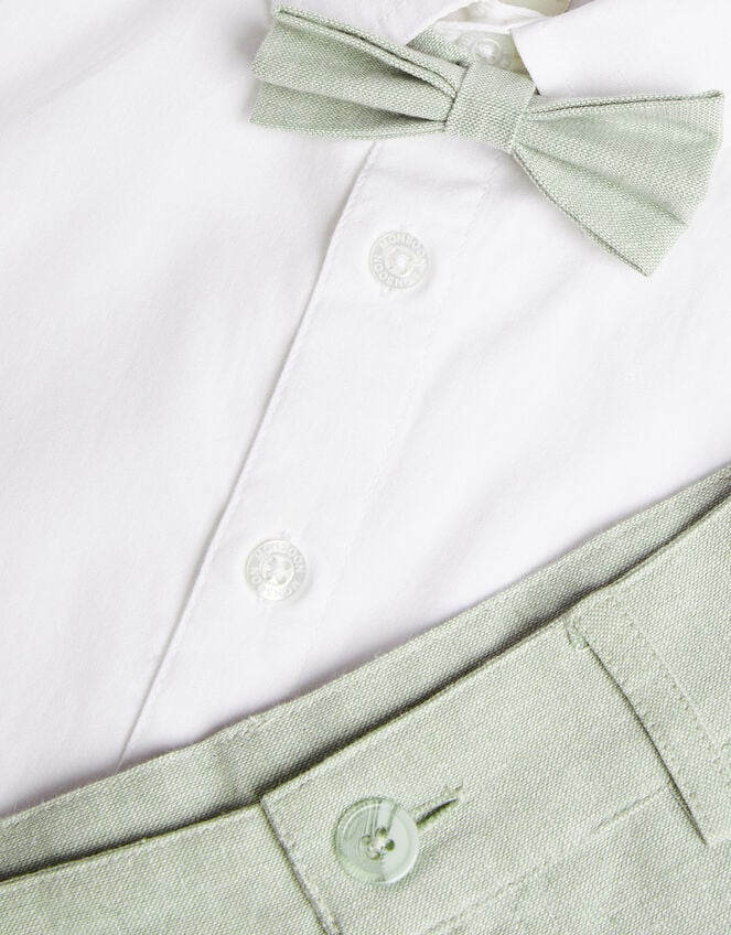 Smart Shorts Bowtie and Shirt Set, Green (GREEN), large