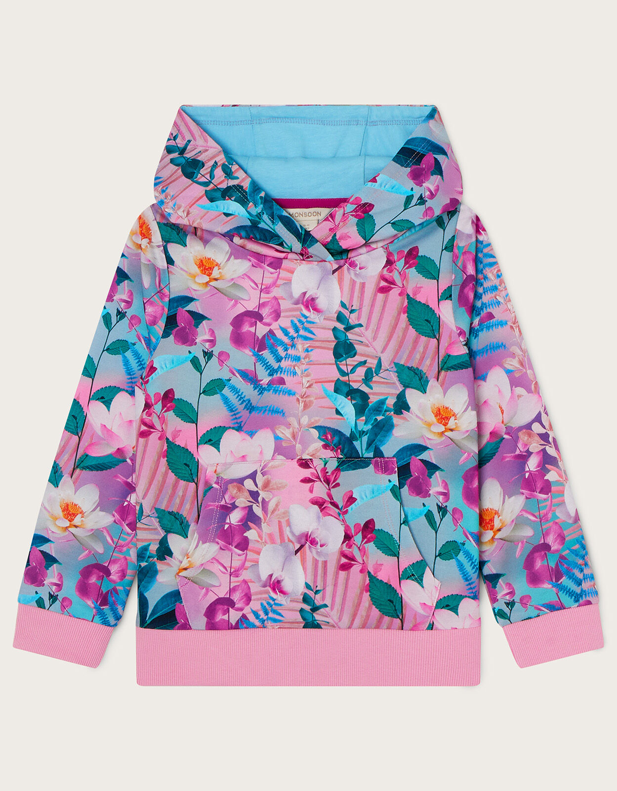 Girls floral hoodie 2025