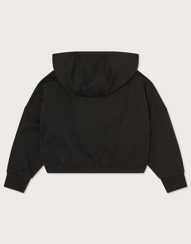 Slow Down Cropped Jumper Black