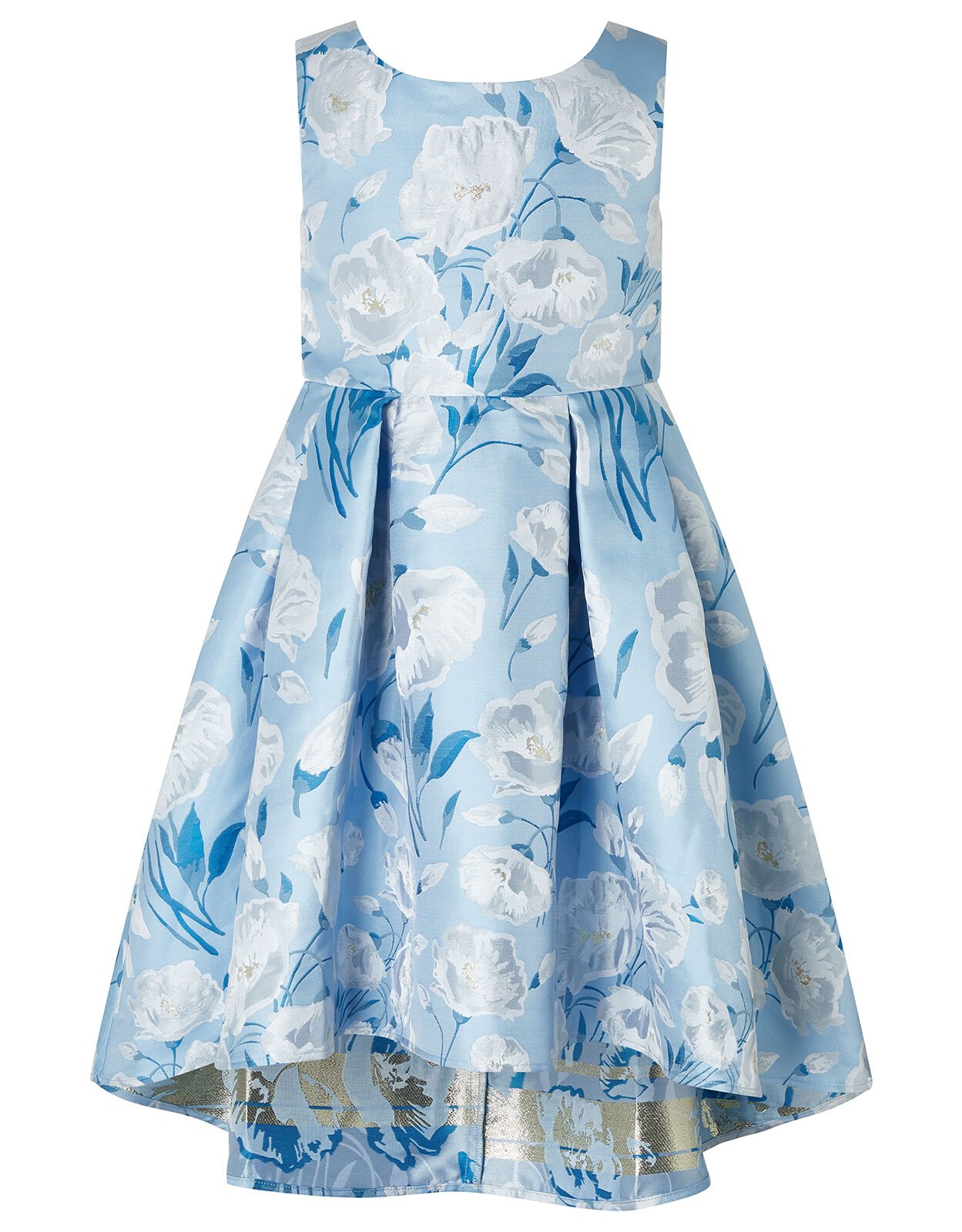Naya Jacquard High-Low Occasion Dress