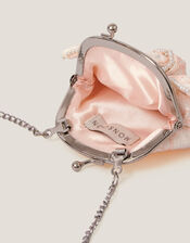 Lace Bow Bridesmaid Bag, Pink (PINK), large