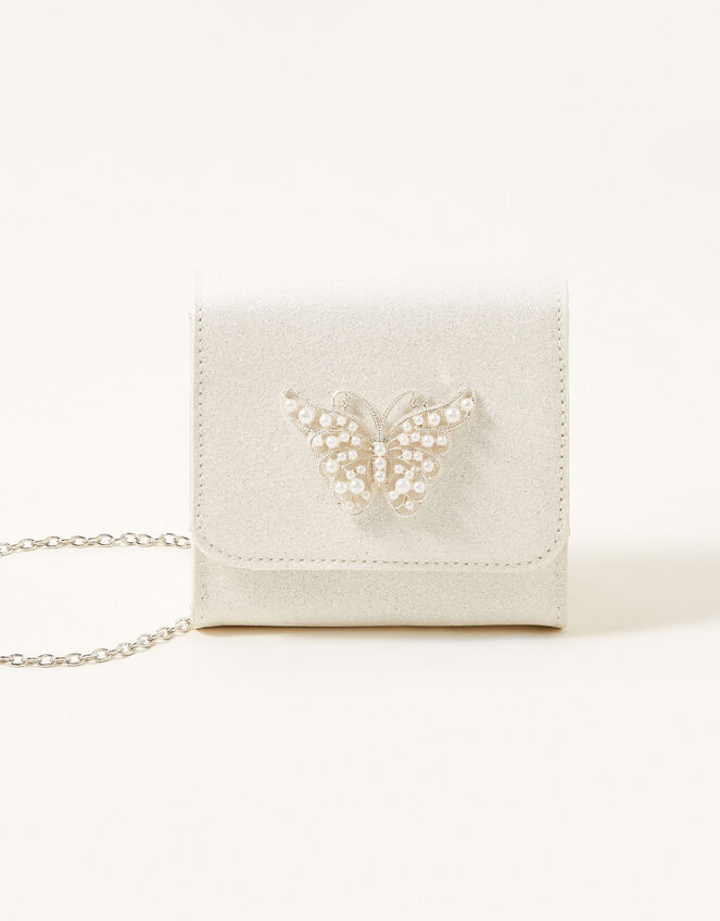 Pearly Butterfly Shimmer Bag, , large