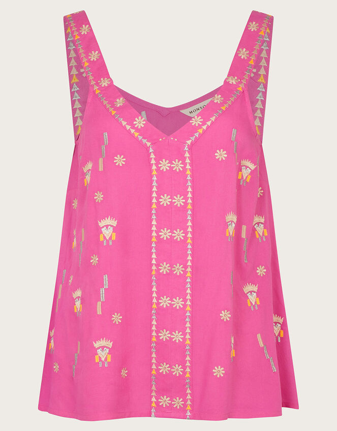 Kiran Embroidered Cami, Pink (PINK), large