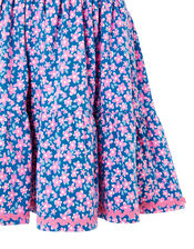 Geo Flower Jersey Dress with Organic Cotton, Pink (PINK), large