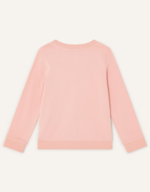 Tulle Heart Detail Sweatshirt, Pink (PINK), large