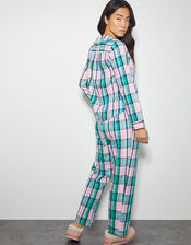 Cleo Check Pyjama Set, Teal (TEAL), large