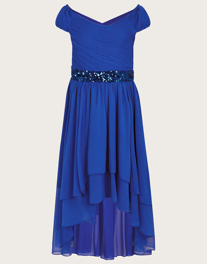 Abigail Bardot Prom Dress, Blue (BLUE), large