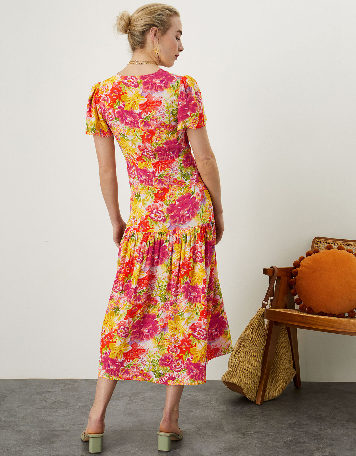 Oskana Floral Wrap Dress in Sustainable 