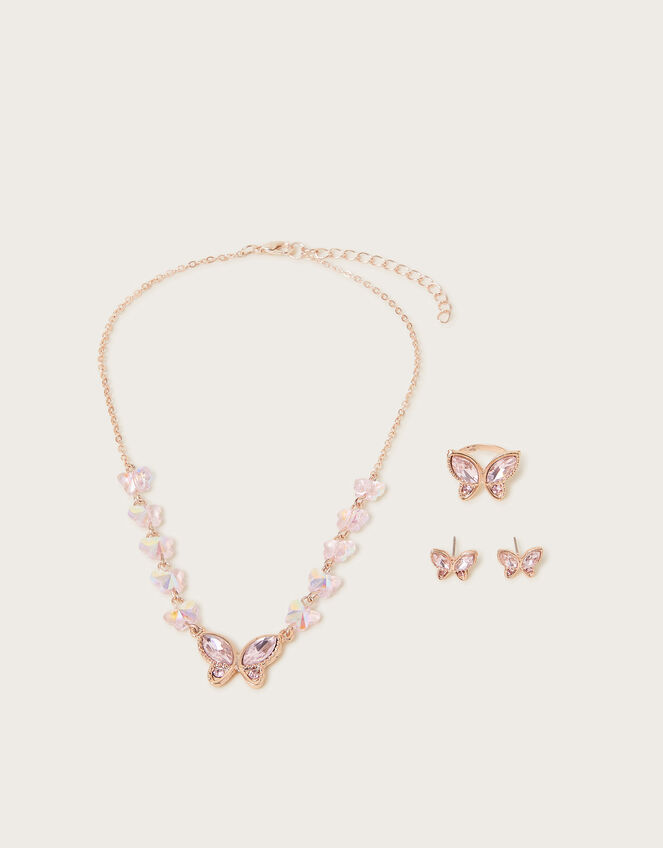 Jewel Butterfly Jewellery Set, , large