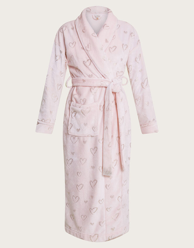 Heart Foil Dressing Gown, Pink (PINK), large
