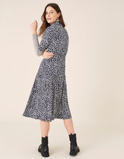 Salma Printed Midi Dress, Blue (BLUE), large