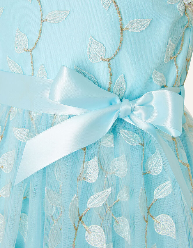 3D Flower Dress, Green (MINT), large