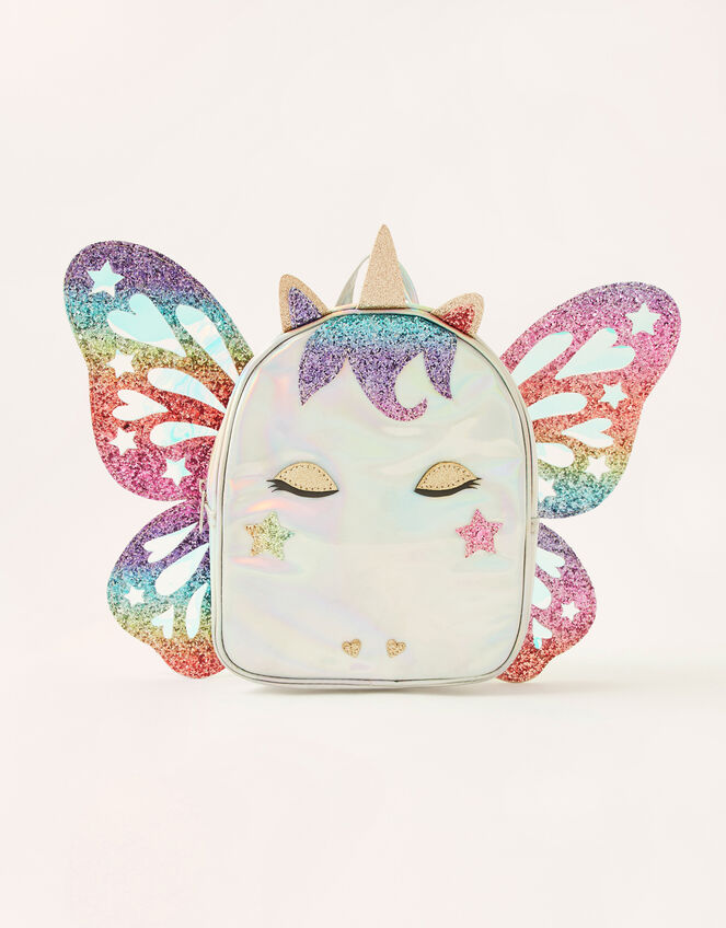 Rainbow Wings Unicorn Backpack, , large